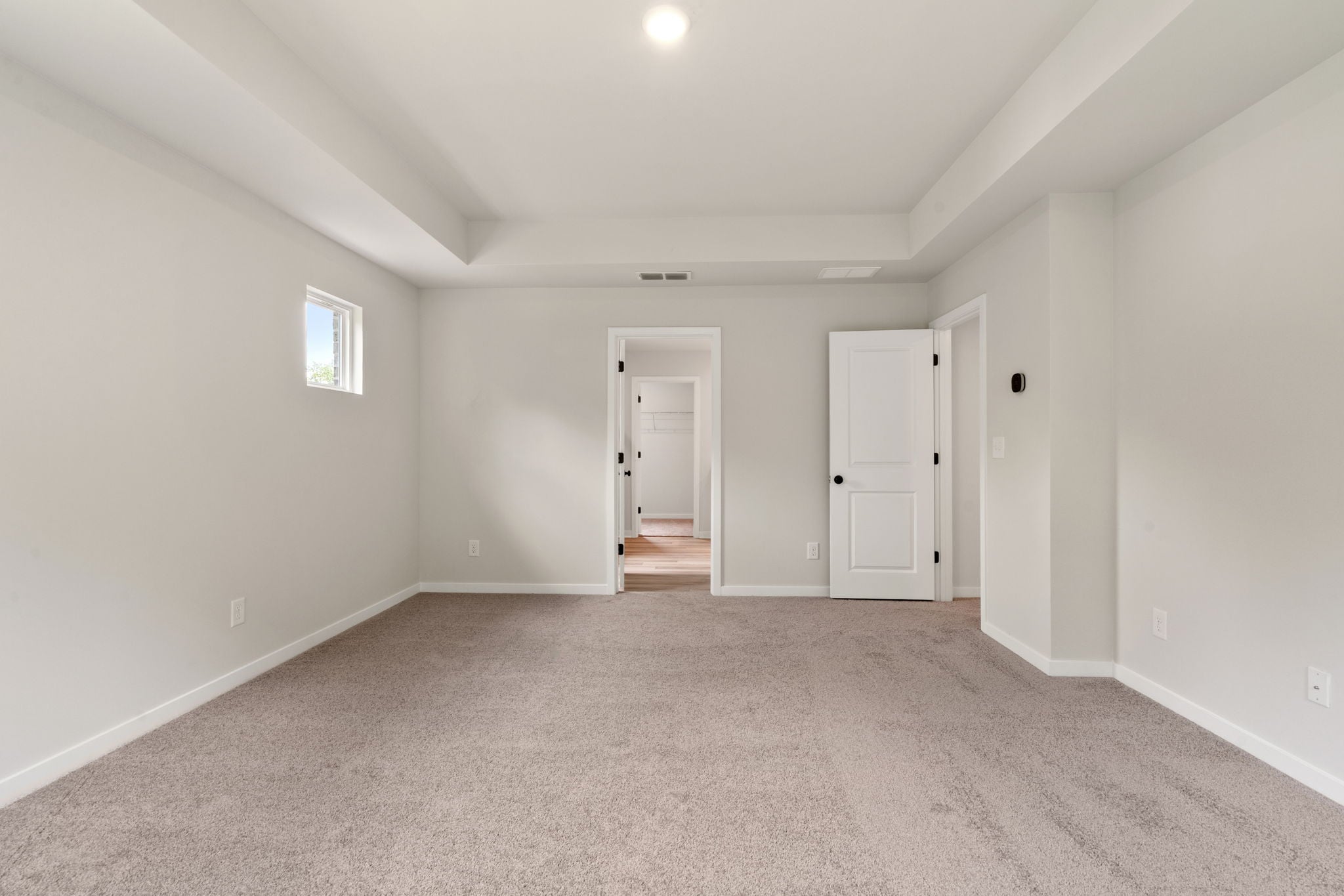 A room with white walls.