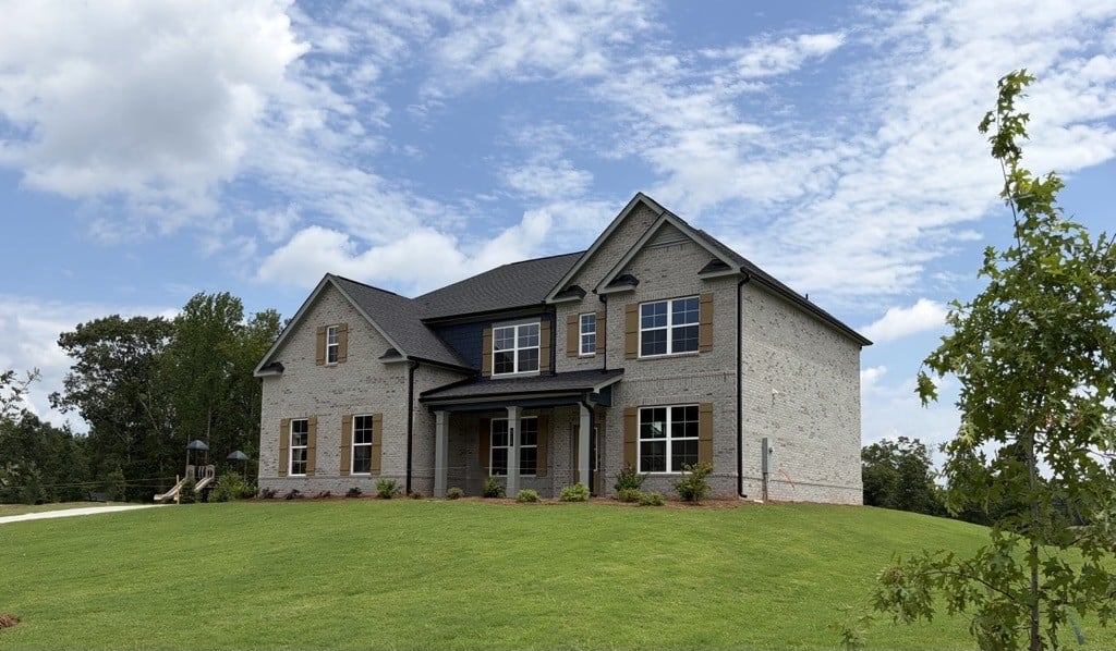 A house with a large yard.