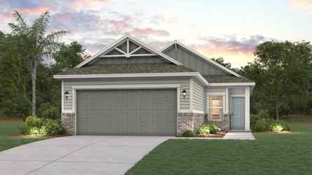 A house with a garage.