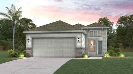 A house with a garage.