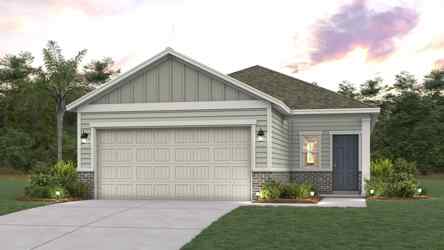 A house with a garage.