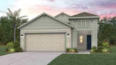 A house with a garage.