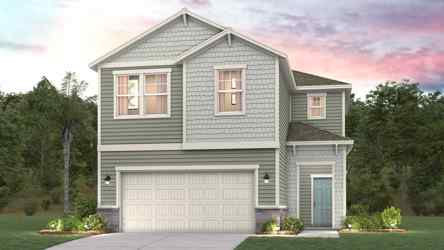 A house with a garage.