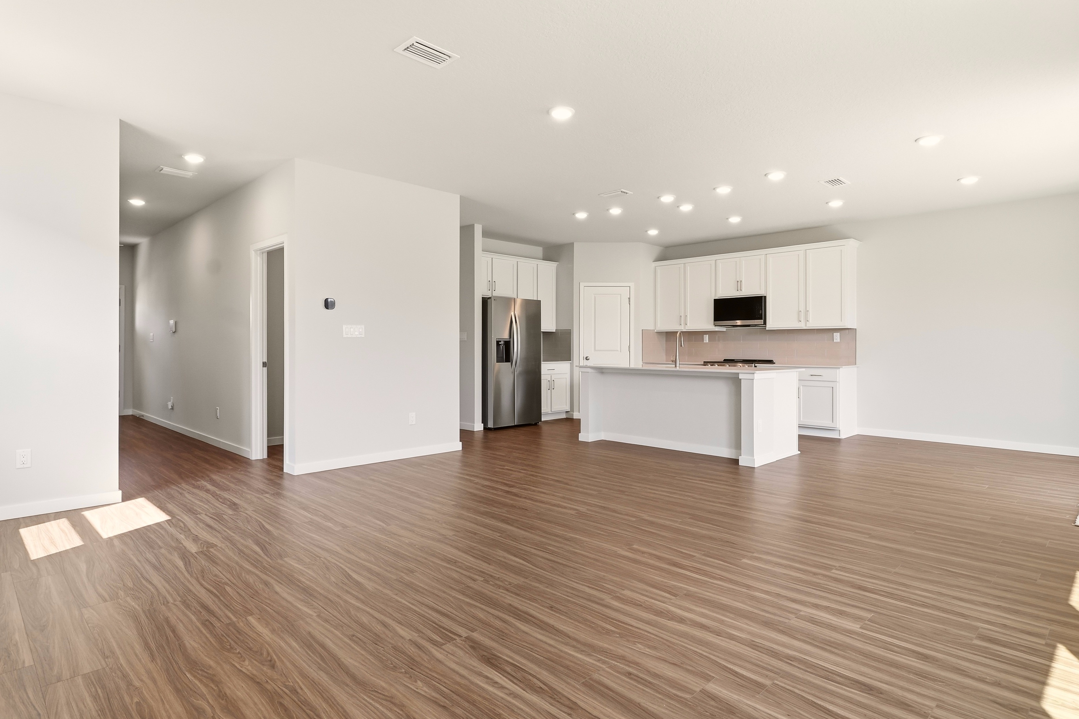 A large empty kitchen.