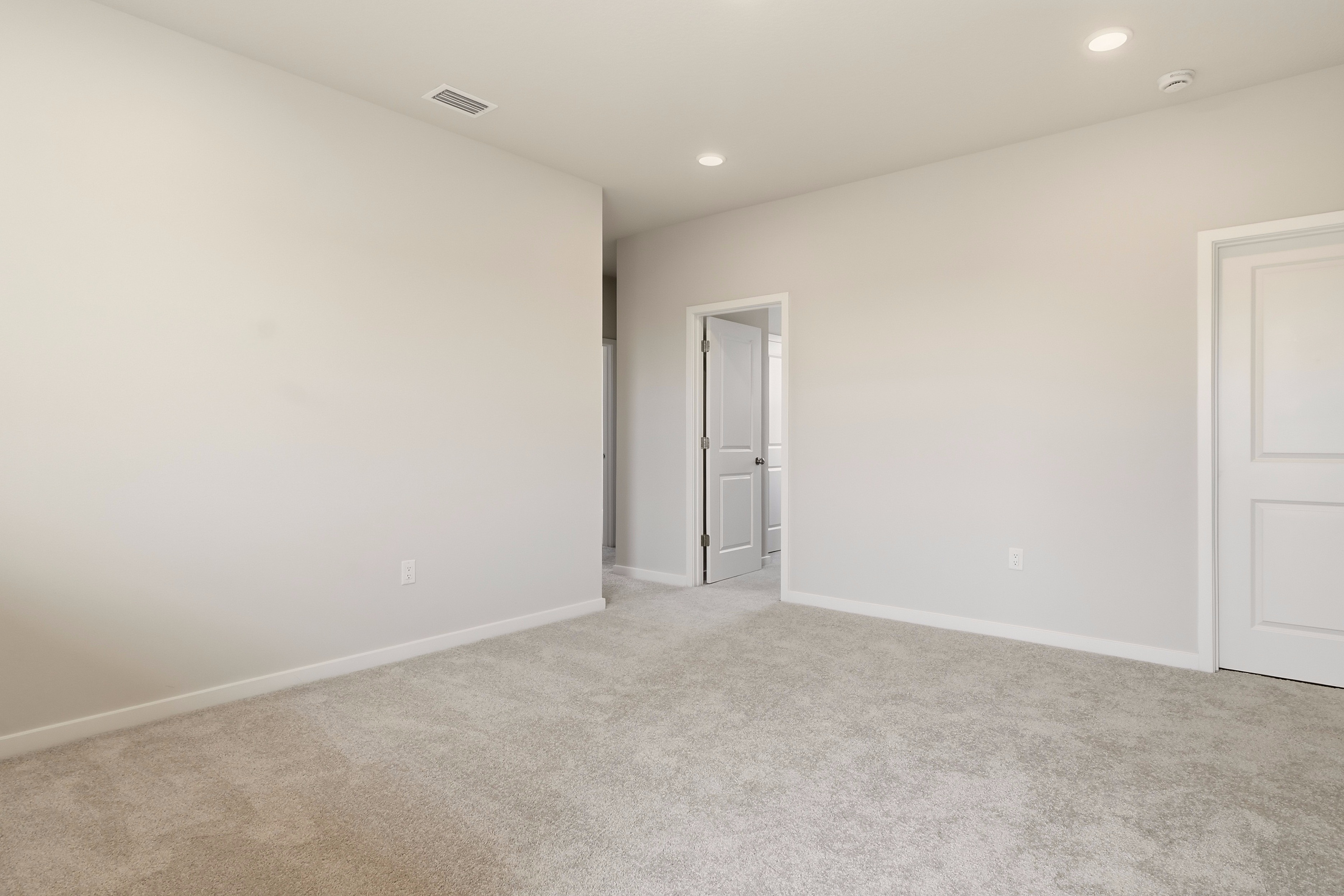 A room with white walls.