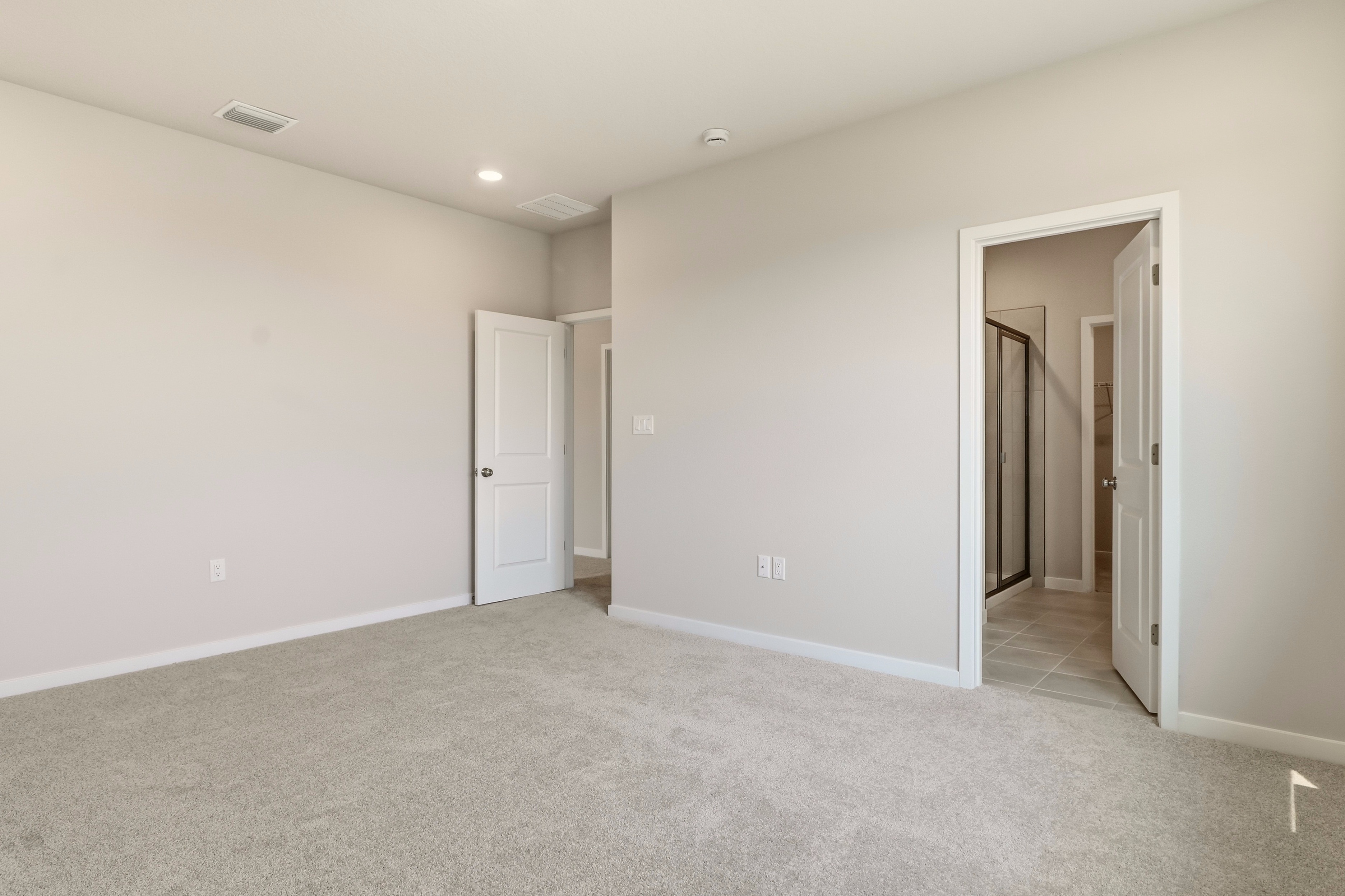 A room with white walls.