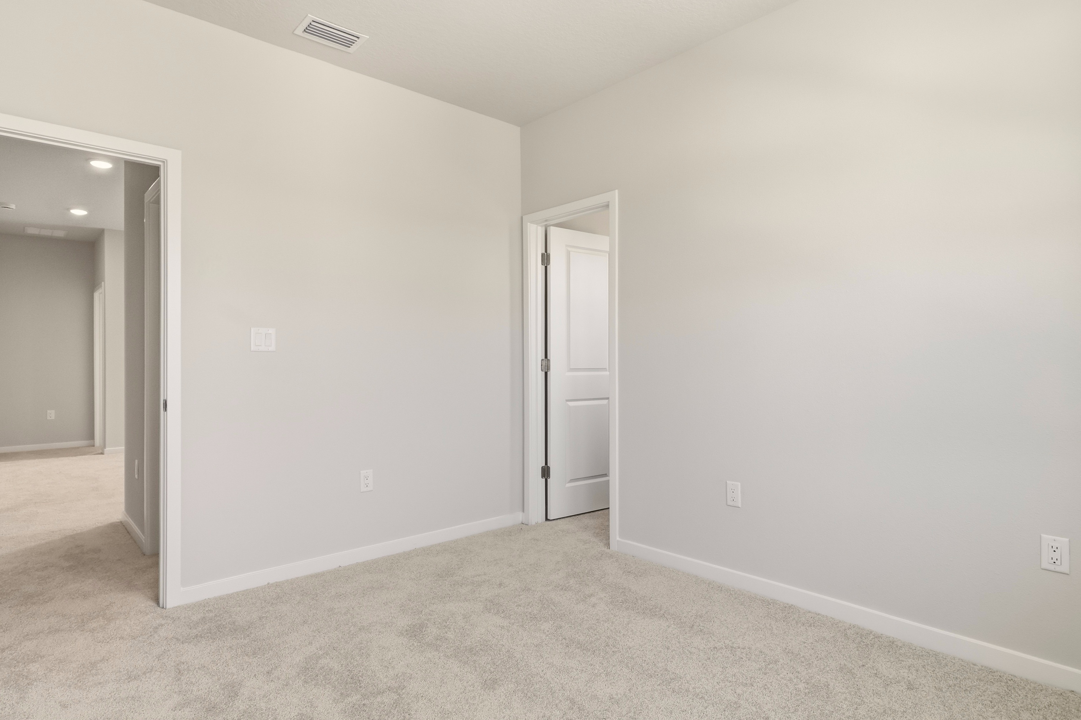 A room with white walls.