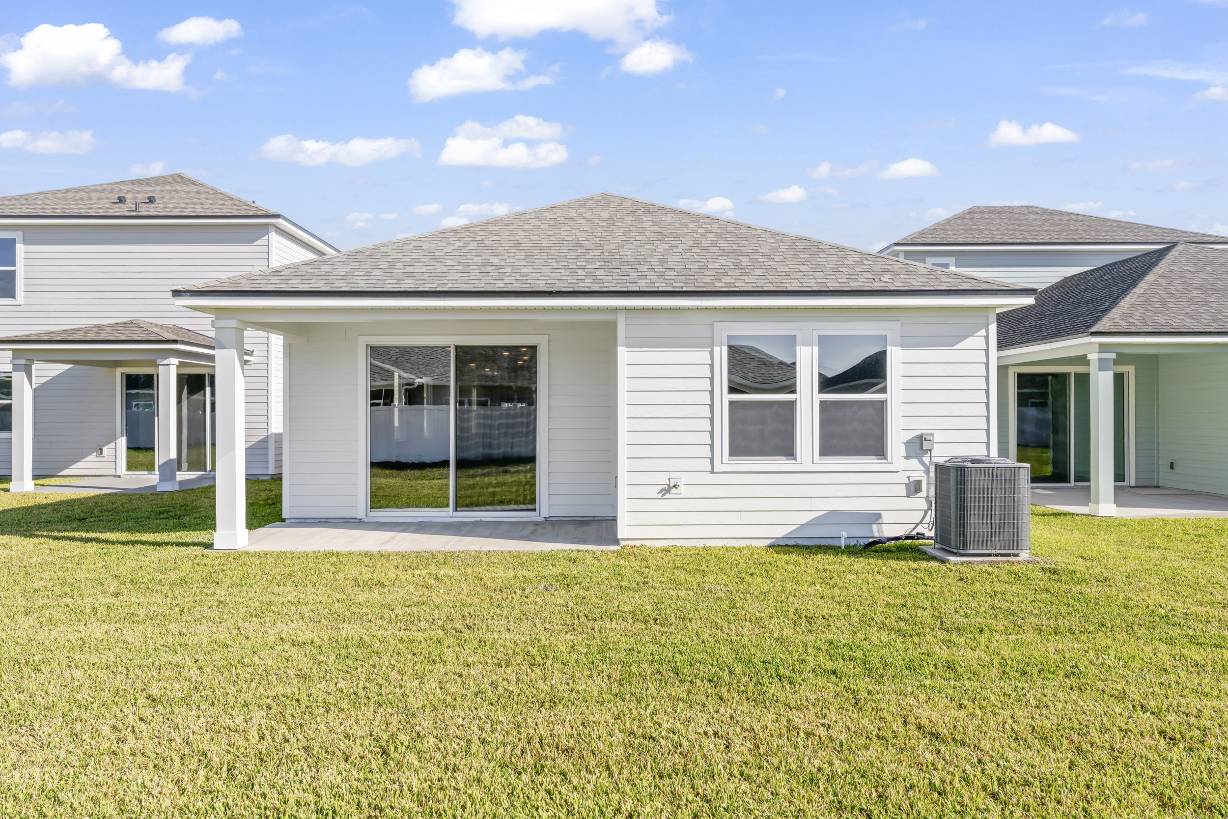 Lot 21 Rear Exterior with Covered Patio at Camden Woods in Kingsland