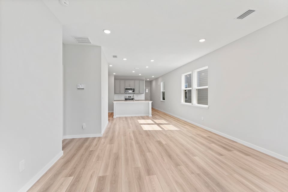 Open Living Room Area in Lot 19 Cedar II at Camden Woods in Kingsland, GA