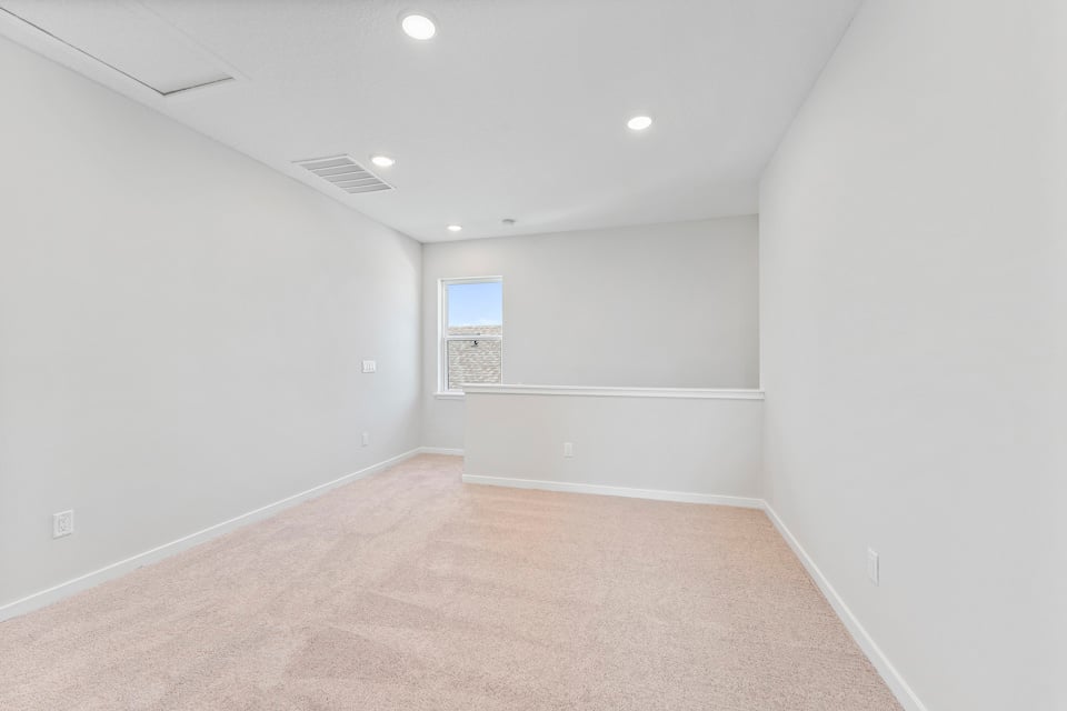 Lot 20 Ponderosa II Open Loft with Window and Stair Half Wall at Camden Woods in Kingsland, GA