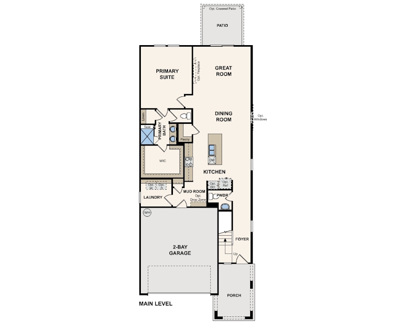 The Amelia II first floor plan at Concourse Crossing by Century Communities