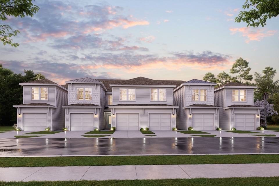 A row of houses.