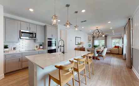 Captiva floor plan Model Home Kitchen by Century Communities 