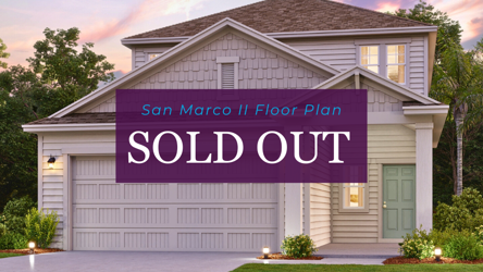 San Marco II Floor Plan Sold Out at The Preserve at Concourse Crossing