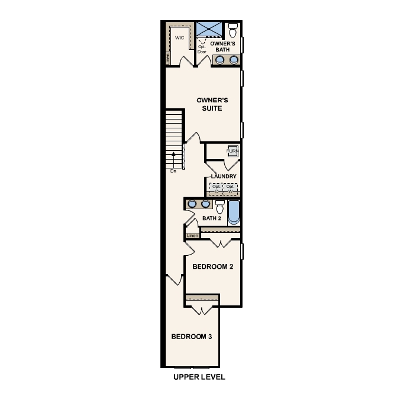 Hudson plan second floor at La Sabre by Century Communities
