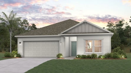 A house with a garage.