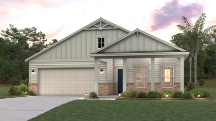 A house with a garage.