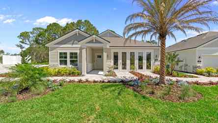 A house with a large yard.