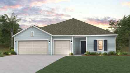 A house with a garage.