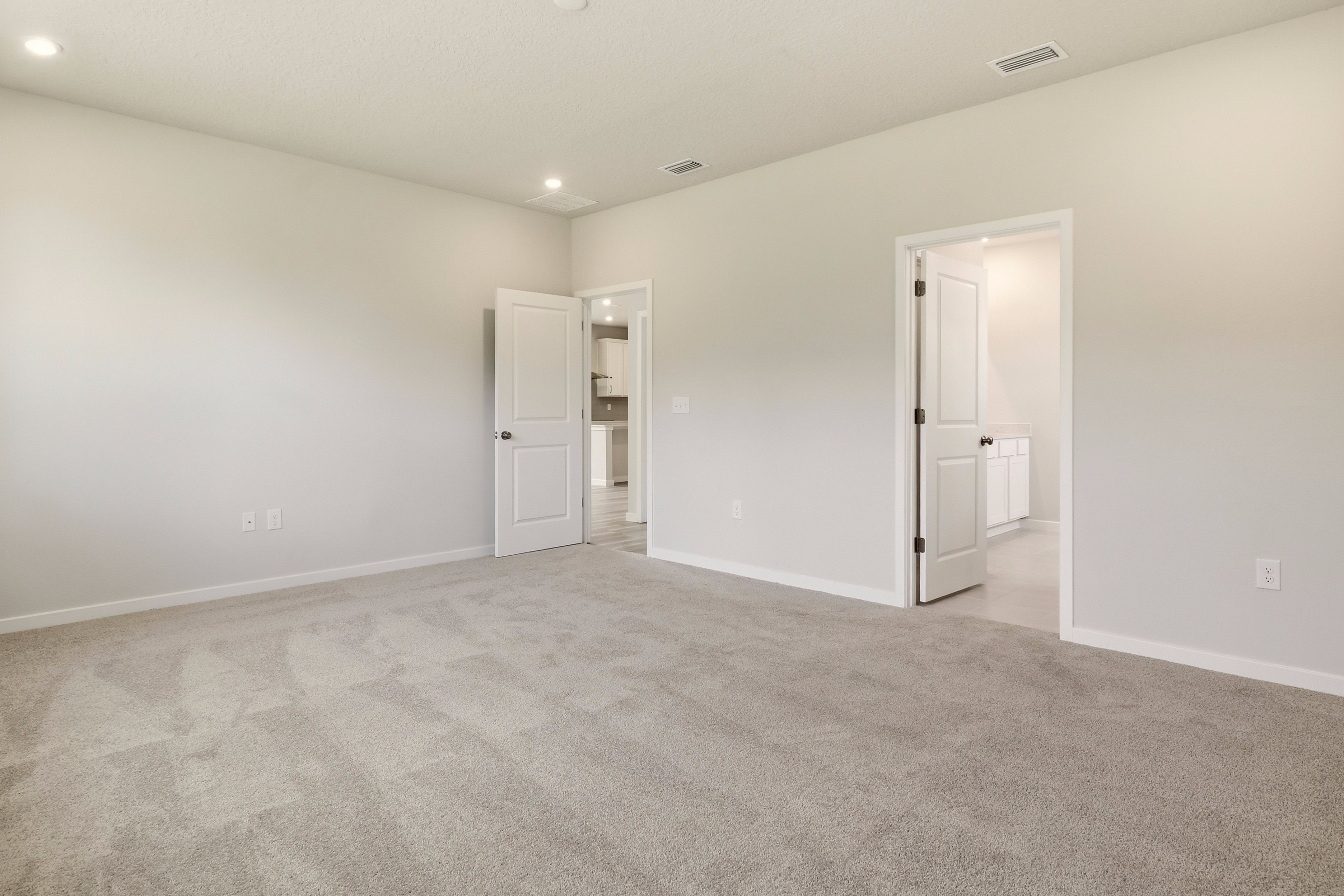 A room with white walls.