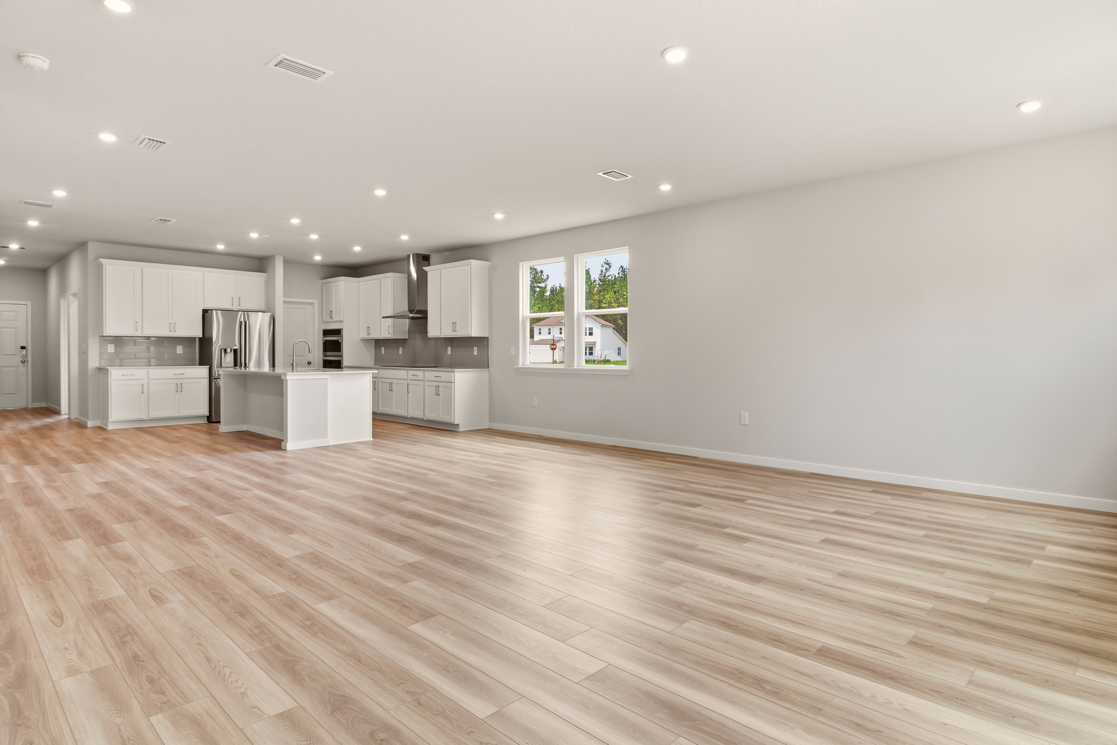 A large empty kitchen.