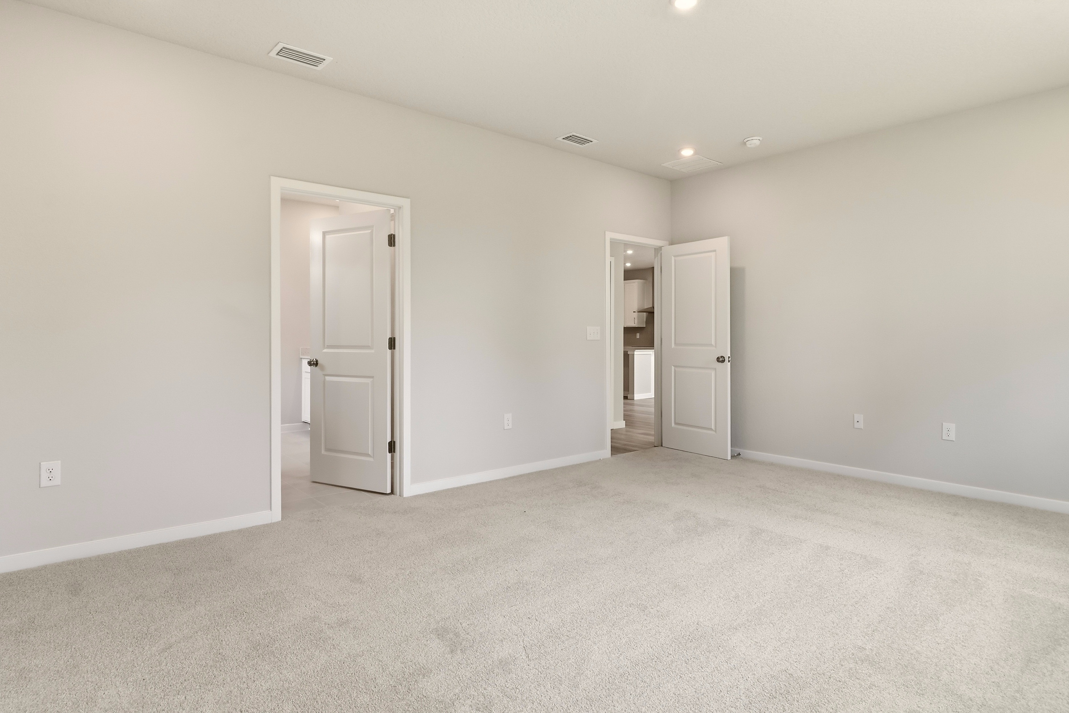 A room with white walls.