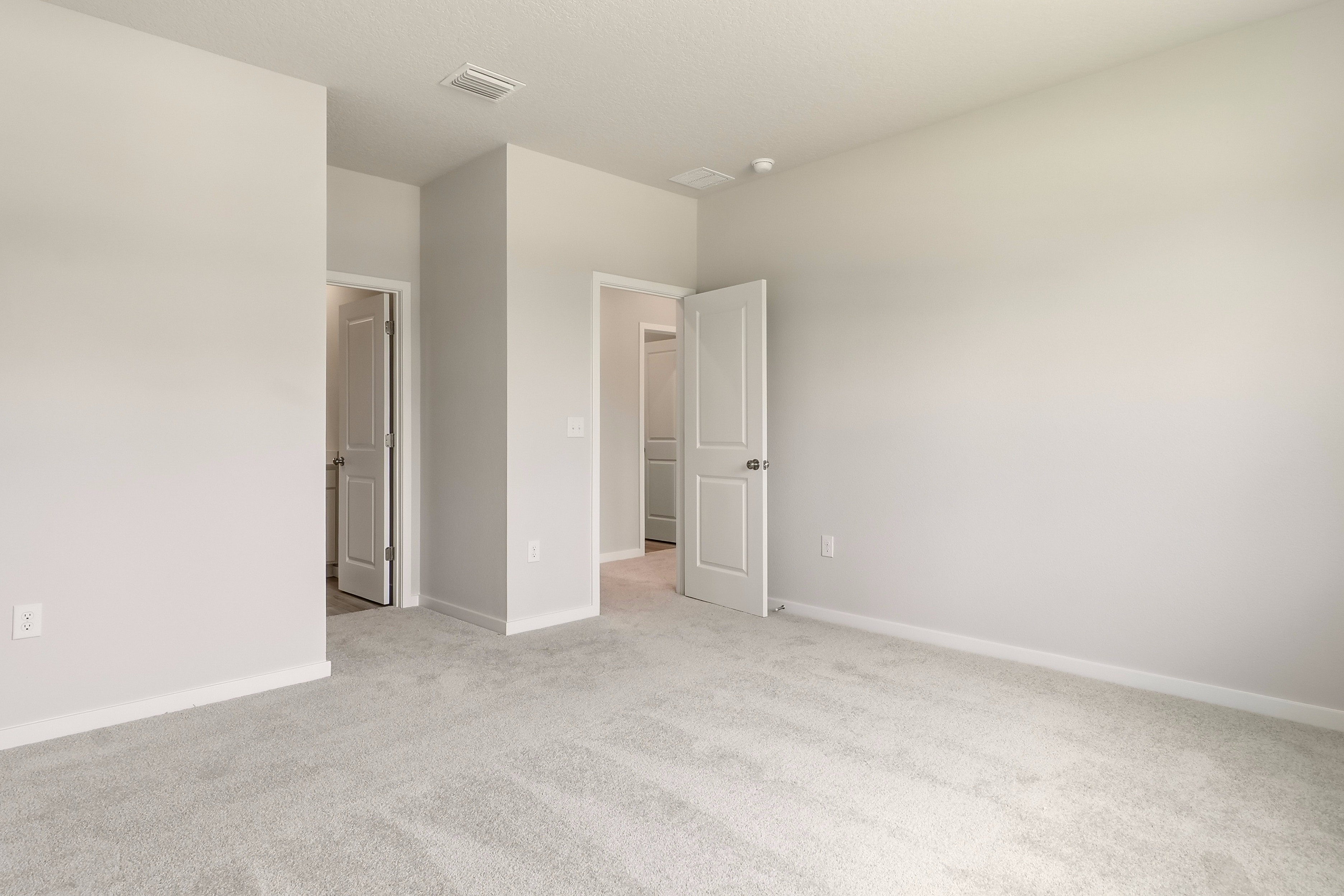 A room with white walls.