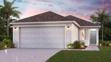 A house with a garage.