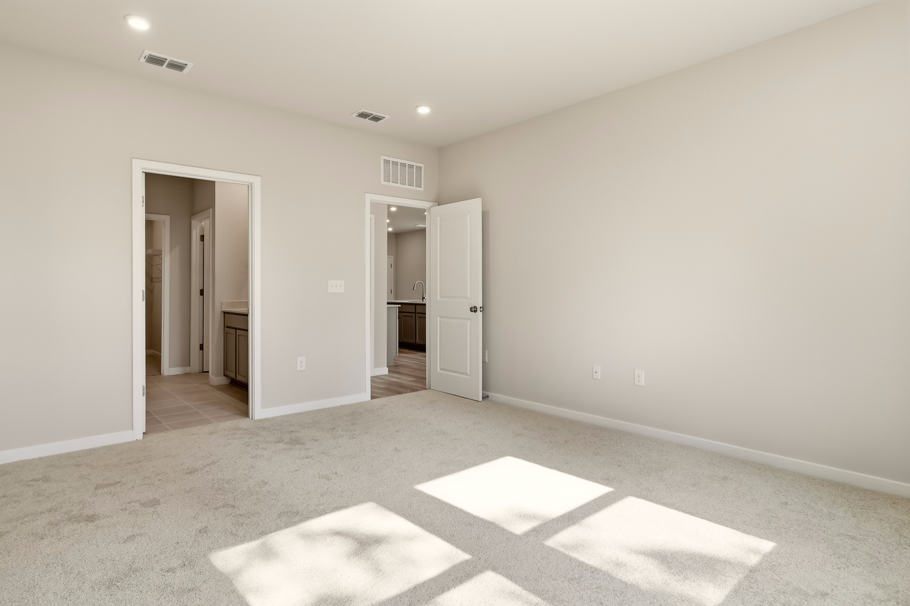 A room with white walls.