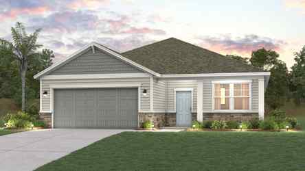 A house with a garage.