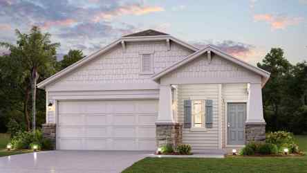 A house with a driveway.