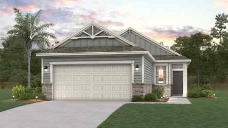 A house with a garage.