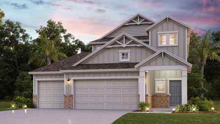 Amelia II 3 Car Elevation A22 at Seminole Palms in Palm Coast