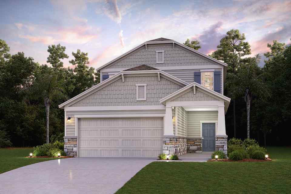 Santa Rosa II Elevation B31 at The Magnolia Series at Seminole Palms in Palm Coast