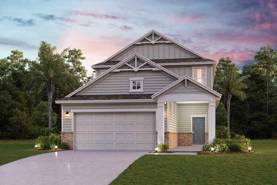 Santa Rosa II Elevation A22 at The Magnolia Series at Seminole Palms in Palm Coast
