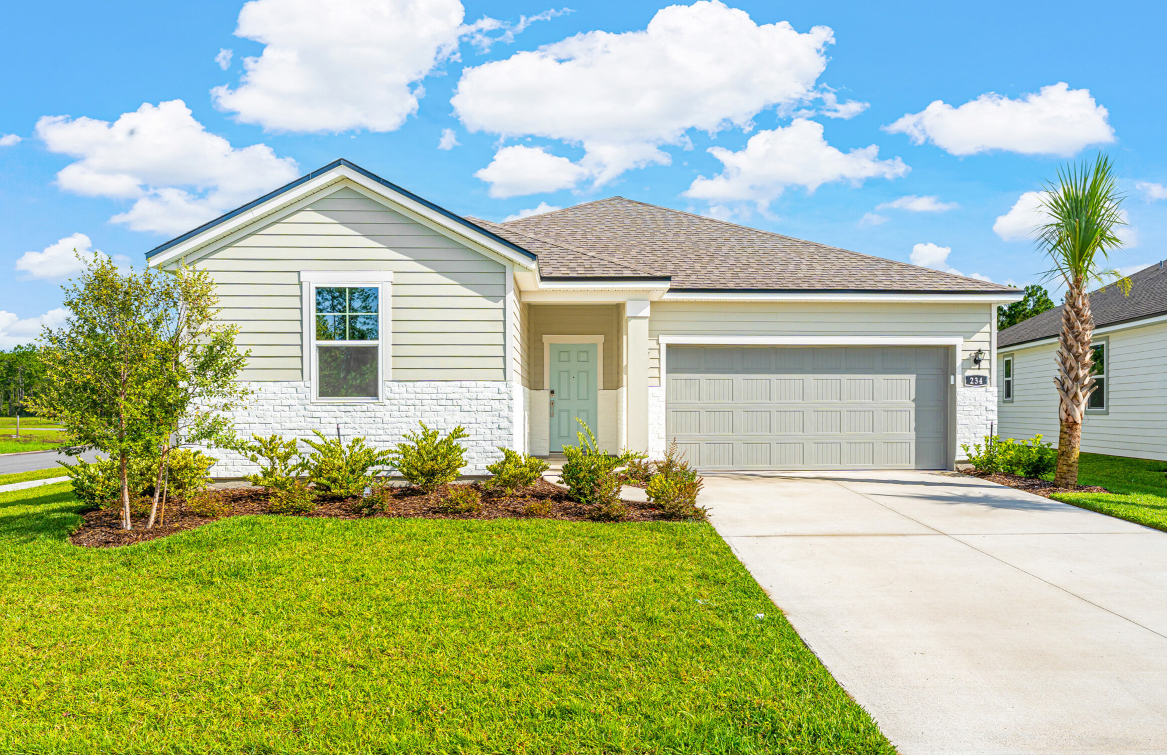 Palmetto Lot 49 Front Exterior at Seminole Palms in Palm Coast