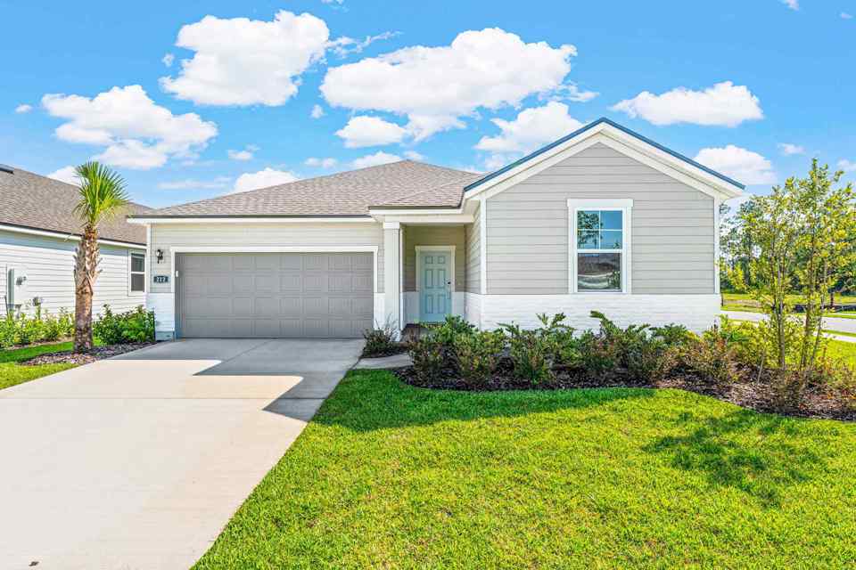 Palmetto Lot 60 Front Exterior at Seminole Palms in Palm Coast