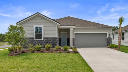 Palmetto Floorplan Lot 49 Exterior at Seminole Palms in Palm Coast