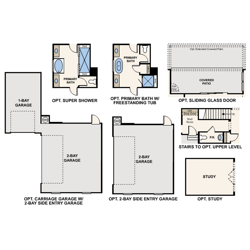 River Birch first floor options at Tierra Chase by Century Communities