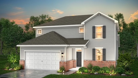 A house with a garage.