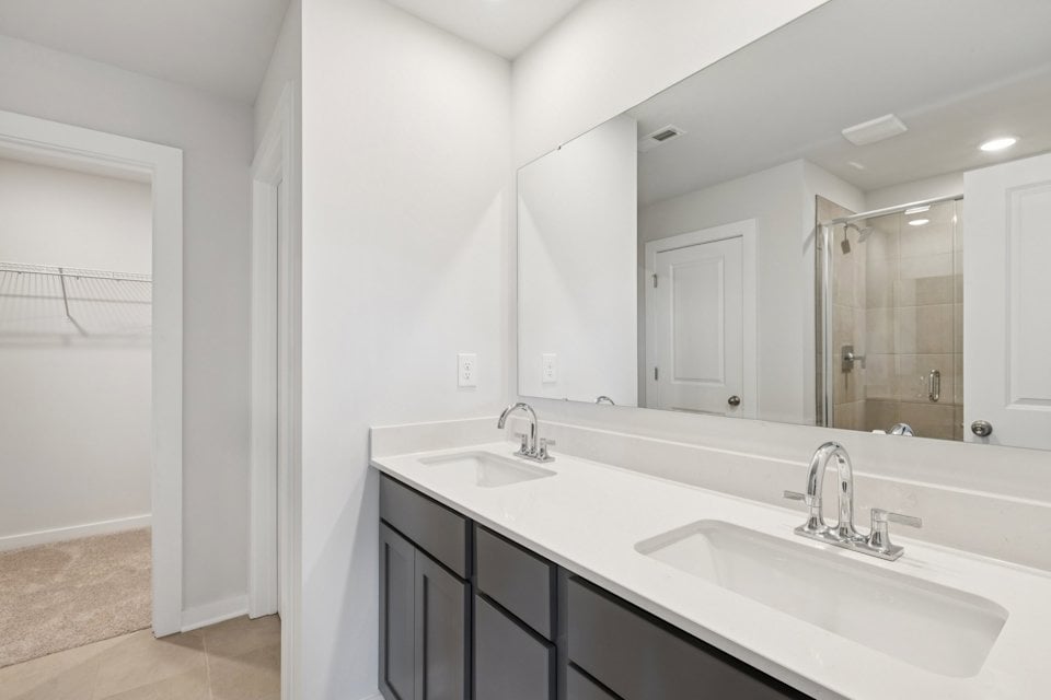 Kephart Primary Bath at Blue Sky Meadows in Monroe, NC