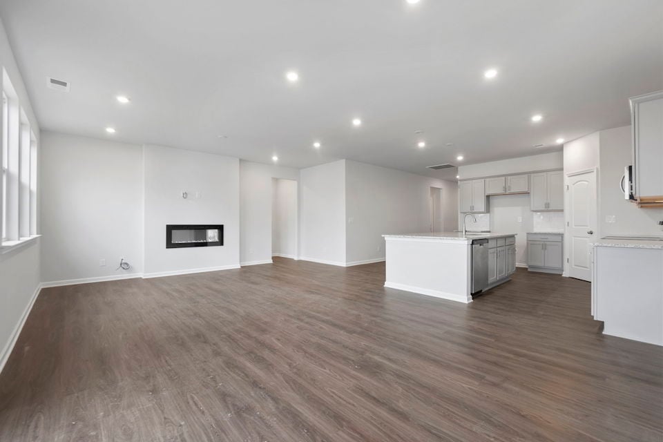 A large empty kitchen.