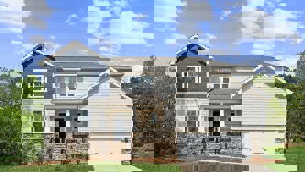 A house with a garage.