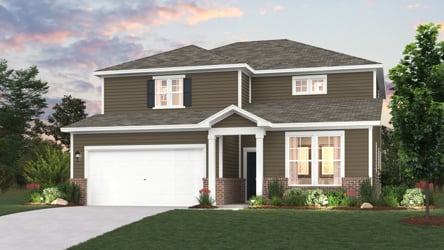 A house with a garage.