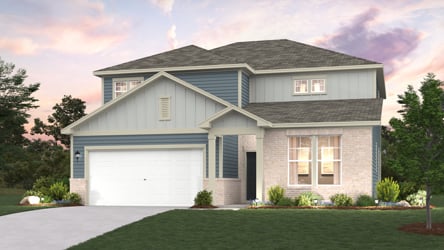 A house with a garage.