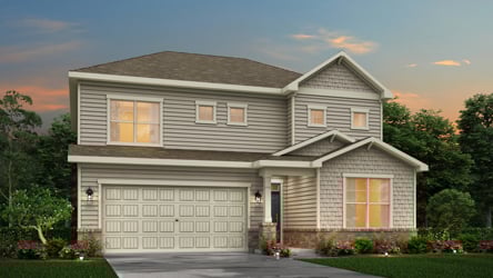 A house with a garage.