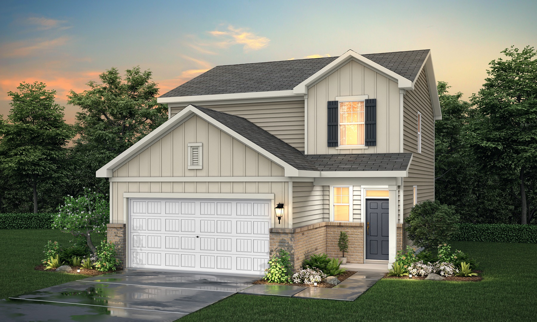 Brasstown Floorplan at The Meadows at Carpenter Farms by Century