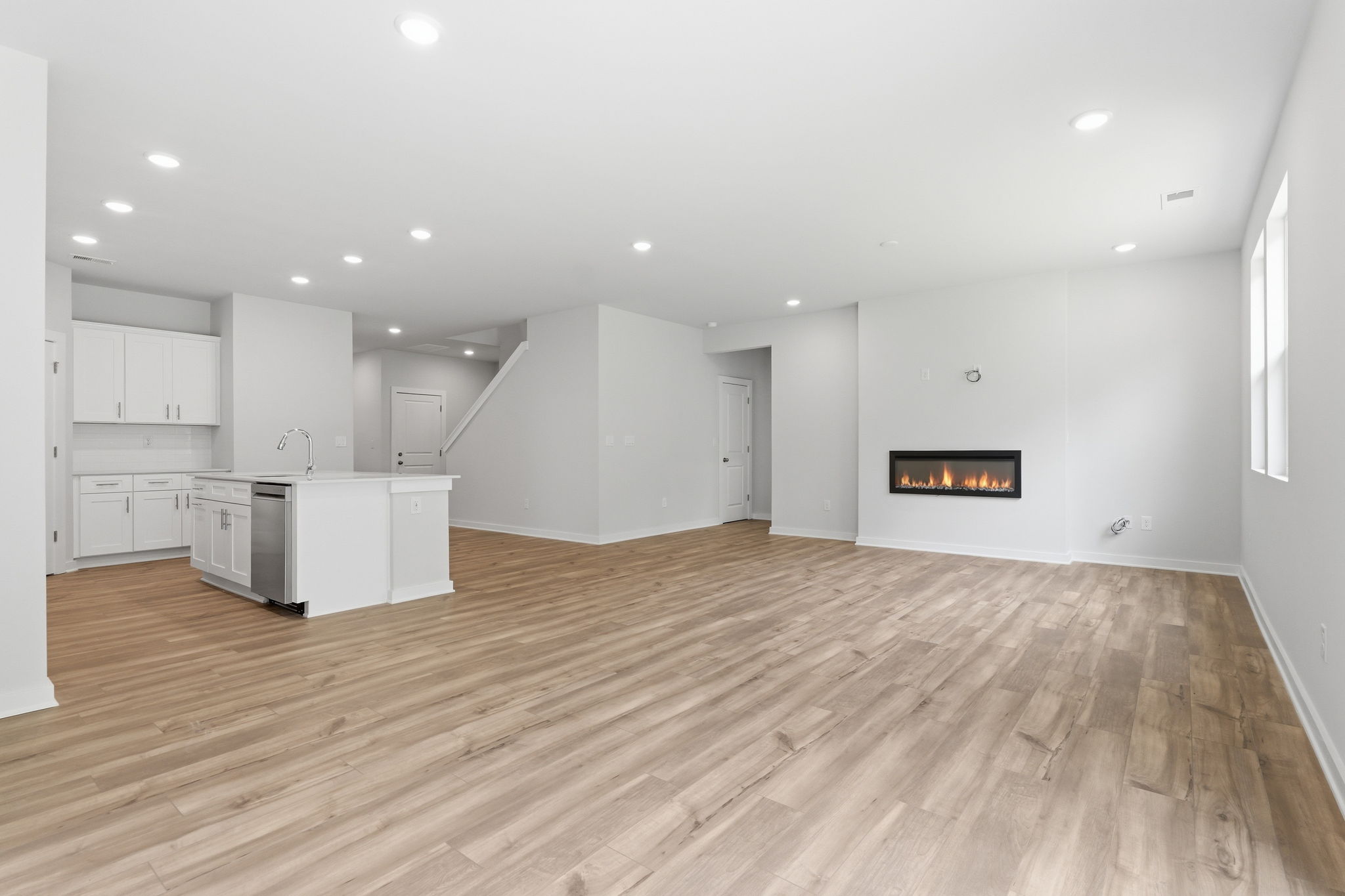 A large empty kitchen.