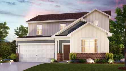 A house with a garage.