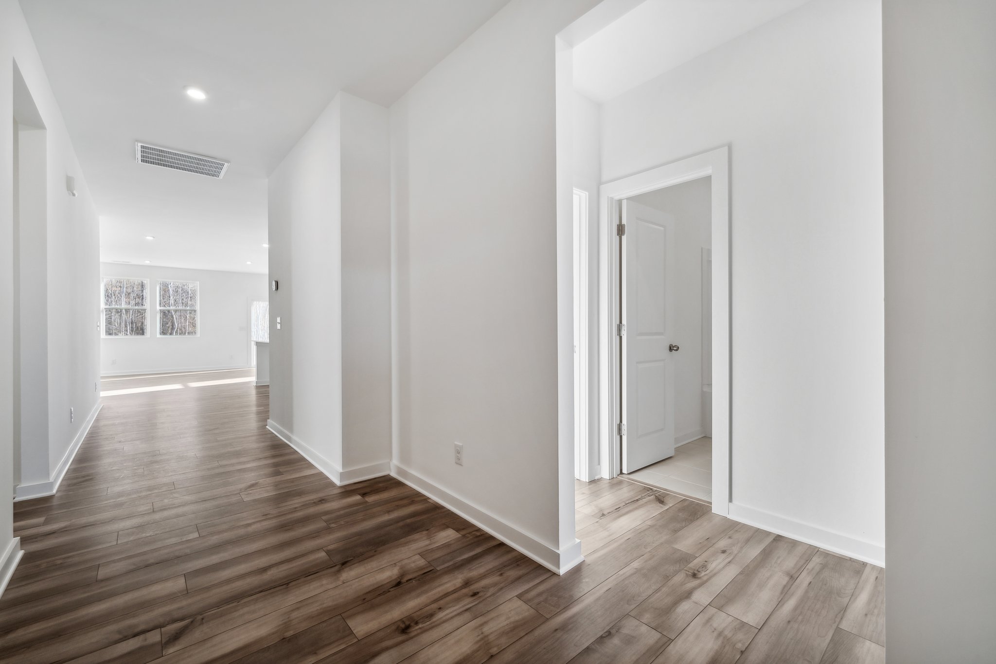 A room with white walls.